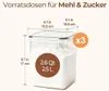ComSaf Mehl Aufbewahrung 2.5L 3Pcs, Vorratsdosen mit Deckel Produktbild-Vorschau 2