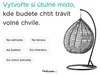Bílé závěsné křeslo KOKON bez stojanu, šedý polštář Náhled obrázku produktu 6