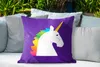 MuchoWow® Outdoor Kissen - Kinder Illustration Einhorn auf Produktbild-Vorschau 4