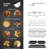 Friggitrice ad aria XXL 23L, airfryer doppia zona con Anteprima dell’immagine prodotto 7