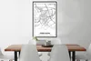 MuchoWow® Gerahmtes Poster Karte - Frechen - Stadtplan Produktbild-Vorschau 2