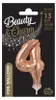 Kuchendeko Mini Folienballon roségold Zahl 4 Produktbild-Vorschau 3