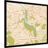 MuchoWow® Gerahmtes Poster Karte - Mülheim an der Ruhr - Produktbild-Vorschau 1