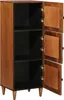 vidaXL Buffet haut avec porte Noyer 40 x 33 x 110 cm Bois Voir les images du produit 2