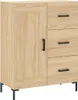 vidaXL Highboard Sonoma Oak 69,5x34x180 cm odvodený výrobok Náhľad obrázku produktu 7