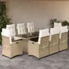 An outdoor dining set with chairs and a table on a patio. Produktbild-Vorschau