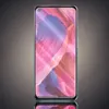 A smartphone with a colorful abstract wallpaper displayed on its screen, presented against a gradient gray background. Produktbild-Vorschau