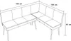 Eckbank 195 x 154 cm Mesilla Gelb kurzer Schenkel rechts Produktbild-Vorschau 3