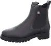 A single black leather boot is shown against a white background. Produktbild-Vorschau