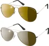 Eagle Eyes - Lot de 2 lunettes de soleil de pilote - Voir les images du produit 1