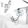 A collage showing a faucet extender in different configurations and in use. Náhled obrázku produktu