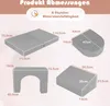 Diagrams showing the dimensions of different components of a modular children's sofa. Voir les images du produit