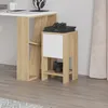 Houseland EMA Nachttisch Saphir Eiche/Weiß Produktbild-Vorschau 6