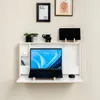leg&go Bureau mural rabattable en bois avec rangement, Voir les images du produit 4