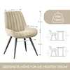 Hawthyhome Esszimmerstühle 4er Set bequeme Polsterstühle Produktbild-Vorschau 2