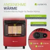 Juskys Ceramiczny grzejnik gazowy GS42US - Czerwony - 4200 Podgląd zdjęcia produktu 3
