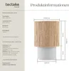 tectake® Tischleuchte Klea Boho-Stil, Wickeltechnik, 60 W Produktbild-Vorschau 5