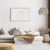 Gerahmtes Poster - Rahmen in heller Eiche - Gesicht Linie Produktbild-Vorschau 7