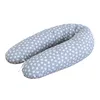 100% Baumwolle Stillkissen Herzchen Grau 190 cm L/XL Kissen Produktbild-Vorschau 1