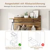 Garderobenset in Holzoptik mit Schuhbank verstellbarem Produktbild-Vorschau 4