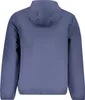 Herren Softshell-Jacke Blau mit Kapuze und Kontrastdetails Produktbild-Vorschau 2