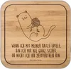 Mr. & Mrs. Panda Tassenunterlage Katze Wolle - Transparent Produktbild-Vorschau 1
