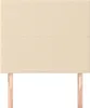 vidaXL Kopfteil Creme 100x5x118/128 cm Stoff Produktbild-Vorschau 3