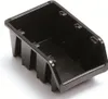 A black plastic storage bin or tray, likely for tools or workshop use, is shown against a white background. Anteprima dell’immagine prodotto