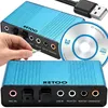 Externá zvuková karta 7.1 5.1, USB, externá hudobná zvuková Náhľad obrázku produktu 1