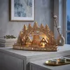 LED Holz Lichterbogen Weihnachtsdorf mit Timer - 44 x 26 cm Produktbild-Vorschau 7