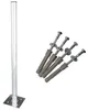 PremiumX 100cm Ø 50mm Standfuß Aluminium SAT Antennenmast Produktbild-Vorschau 1