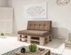 A modern living room with a pallet sofa and coffee table. Produktbild-Vorschau