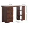 HOMCOM Bureau avec rangement, table informatique 120 x 50 Voir les images du produit 5