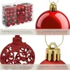 tectake® Weihnachtskugeln 86-er Set in Rot, inklusive Produktbild-Vorschau 5