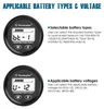 Batteriekapazitätsanzeige mit Voltmeter und Betriebsstundenzähler, LCD, IP67 Anteprima dell’immagine prodotto
