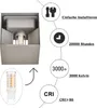 ZMH Led Wandleuchte 4ER Aussen Grau Wandlampe G9 Warmweiß Produktbild-Vorschau 4