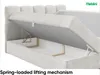 MEBLINI Boxspringbett mit Bettkasten - Gepolstert Produktbild-Vorschau 5
