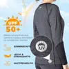 Speedo Lässiger weiblicher Rashguard L/S, Oxid Grau/Schwarz Produktbild-Vorschau 3