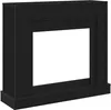 vidaXL Kaminumrandung Schwarz Eichen-Optik 100x30x87,5cm Produktbild-Vorschau 1