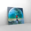 Bild auf Leinwand - Leinwandbild - Mann Planet - 70x70cm - Produktbild-Vorschau 4