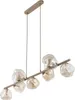 Pendelleuchte Metall Rauchglas G9 H: max. 141 cm Beige Produktbild-Vorschau 4