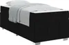 vidaXL Cadre de lit avec matelas Noir 90 x 200 cm Tissu Voir les images du produit 2