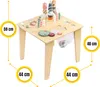 Tavolo multifunzionale in legno per l'apprendimento Anteprima dell’immagine prodotto 11