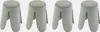 sweeek - 4er Set stapelbare Hocker, strukturierter Produktbild-Vorschau 3