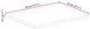 vidaXL Tischplatte 80x70x2,5 cm Rechteckig Altholz Massiv Produktbild-Vorschau 7