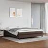 vidaXL Box spring bed frame brown 180x200 cm Imitace kůže Náhled obrázku produktu 2