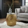 WOHNLING Table d'appoint design ronde 40 cm en aluminium Voir les images du produit 2