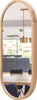 STOLARNIA PIKA Oval Spiegel mit Holz Eiche (100x38 cm) - Produktbild-Vorschau 1