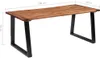 Tavolo da pranzo in legno massiccio di acacia 180 x 90 cm Anteprima dell’immagine prodotto 7
