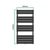 Handdoekradiator 'Voss', zwart, 120x60 cm, lamellen Productafbeelding-voorbeeld 4